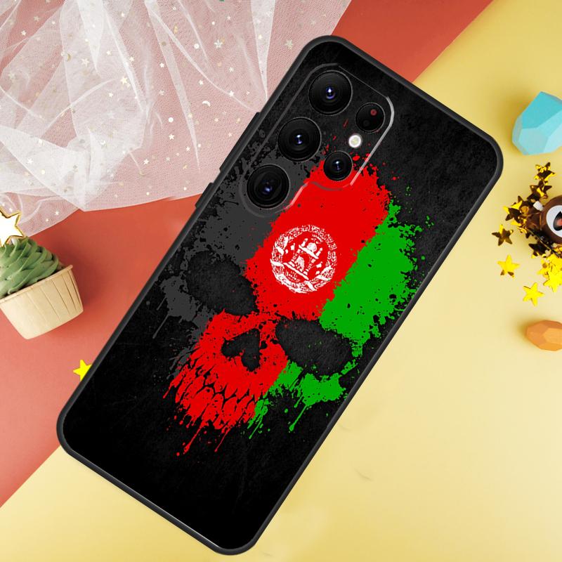 Afghan Afghanistan Flag Banner Phone Case For Samsung Galaxy S25 S26 Ultra S21 S20 S22 S23 Ultra S10 Plus S24 FE Cover Coque