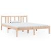 VidaXL Bed Frames Solid Wood 135x190 Cm Double 814859