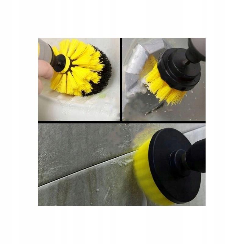 Cleaning brushes for drill 3 pcs, 1/4 shank