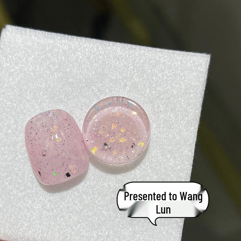 

Перламутровый Сахарный Глиттер Гель-лак для Ногтей с Эффектом Яичной Скорлупы