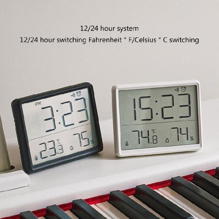 Contemporary Digital Wall Clock Date Temperature Stylish and Functional