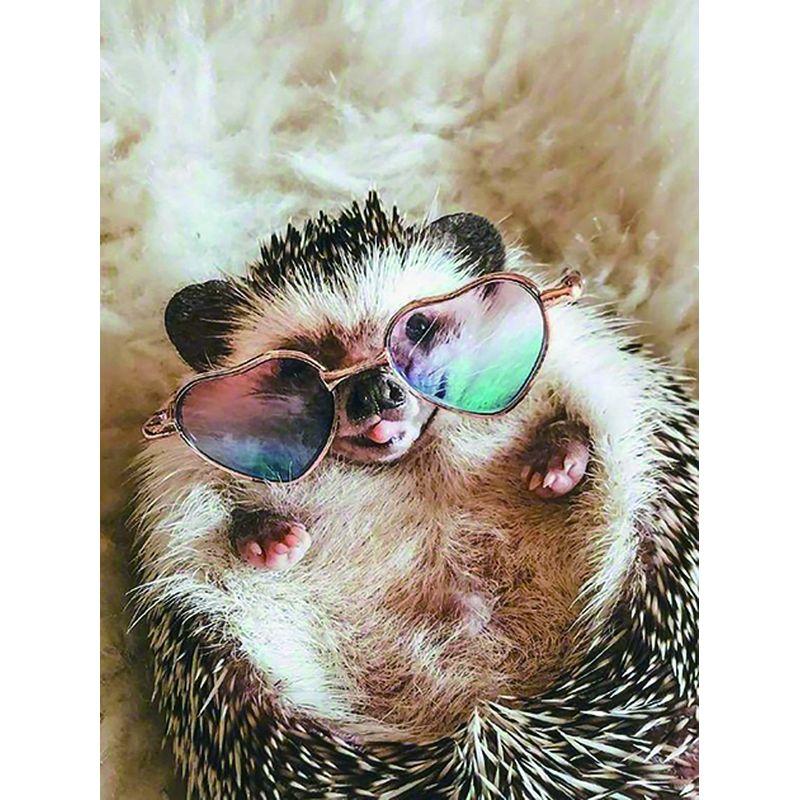 

5d Diy Лошадь Жираф Алмазная вышивка Набор Мозаика Животное Алмазная картина Полный круглый Кот Птица Домашний Декор 40x50 см Full Round 20x25CM