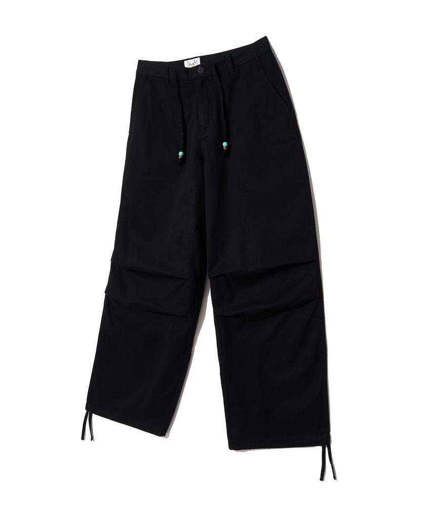 PHYSICAL DEPARTMENT Pintuck Bead String Pants_Black
