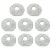 8 Pieces Microfiber Mop Pads Rags Vacuum Cleaners Accessories Sweeping Robot Spare Part Mop Cloths Microfiber Material
