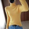Autumn Semi High Neck Long Sleeve Knitted Sweater Women Winter Fashion Slim Fit Pullover Base Sweaters Ladies Warm Elegant Casual Woman Jumpers 25062