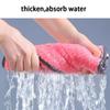 Kitchen Daily Dish Towel Cloth Kitchen Rag Non-stick Oil Thickened Table Cleaning Cloth Double-layer Absorbent Microfiber