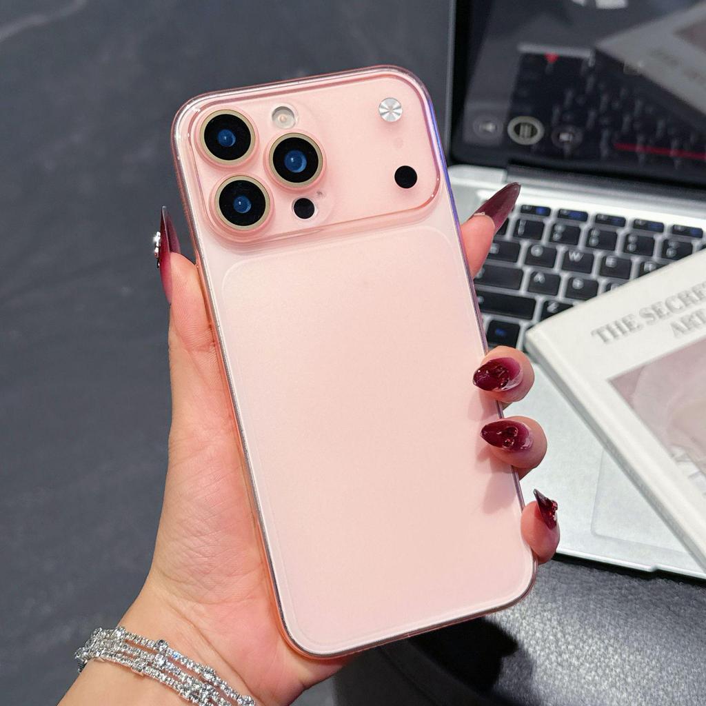 Ultra-Thin Apple 16 Frosted Soft Protective Case with Built-In Lens for iPhone 17 Pro Max