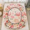 Floral Style Bed Cover Flannel Bed Linen Elastic Fitted Sheet Soft Mattress Protector sabanas para cama (Pillowcase Need Order)