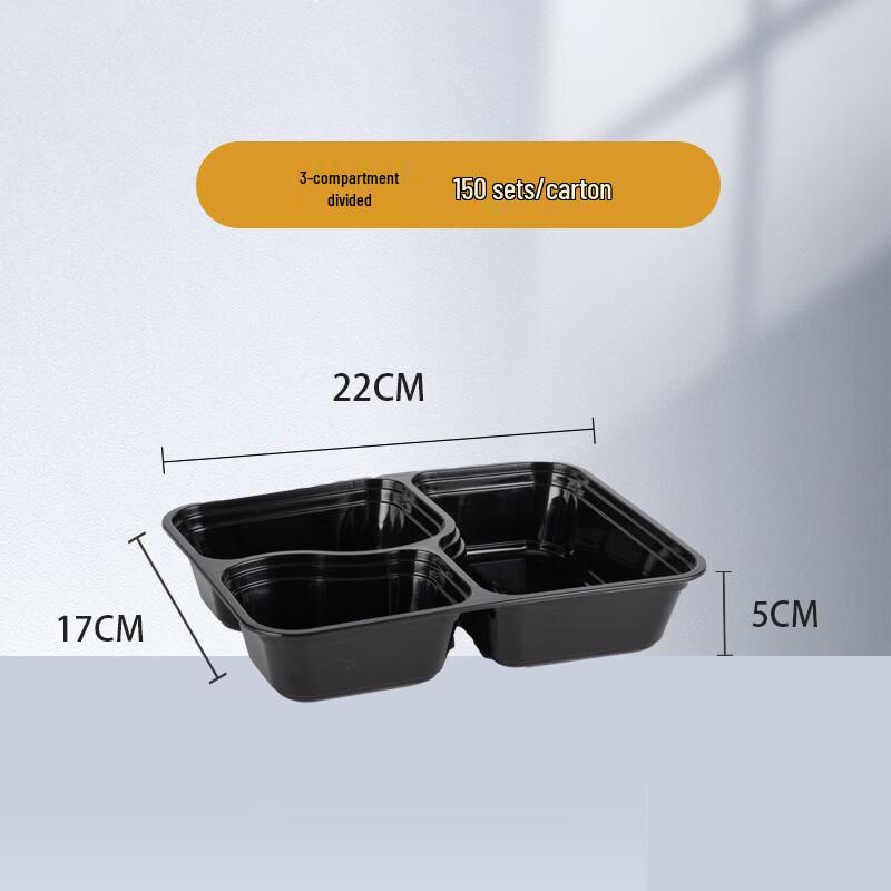 JingZhiFeng Square Disposable PP Meal Containers