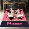 Custom Name Minnie Printed Carpet,Rug for Office Chair Living Room Bedroom Kitchen Room Decor Gifts.