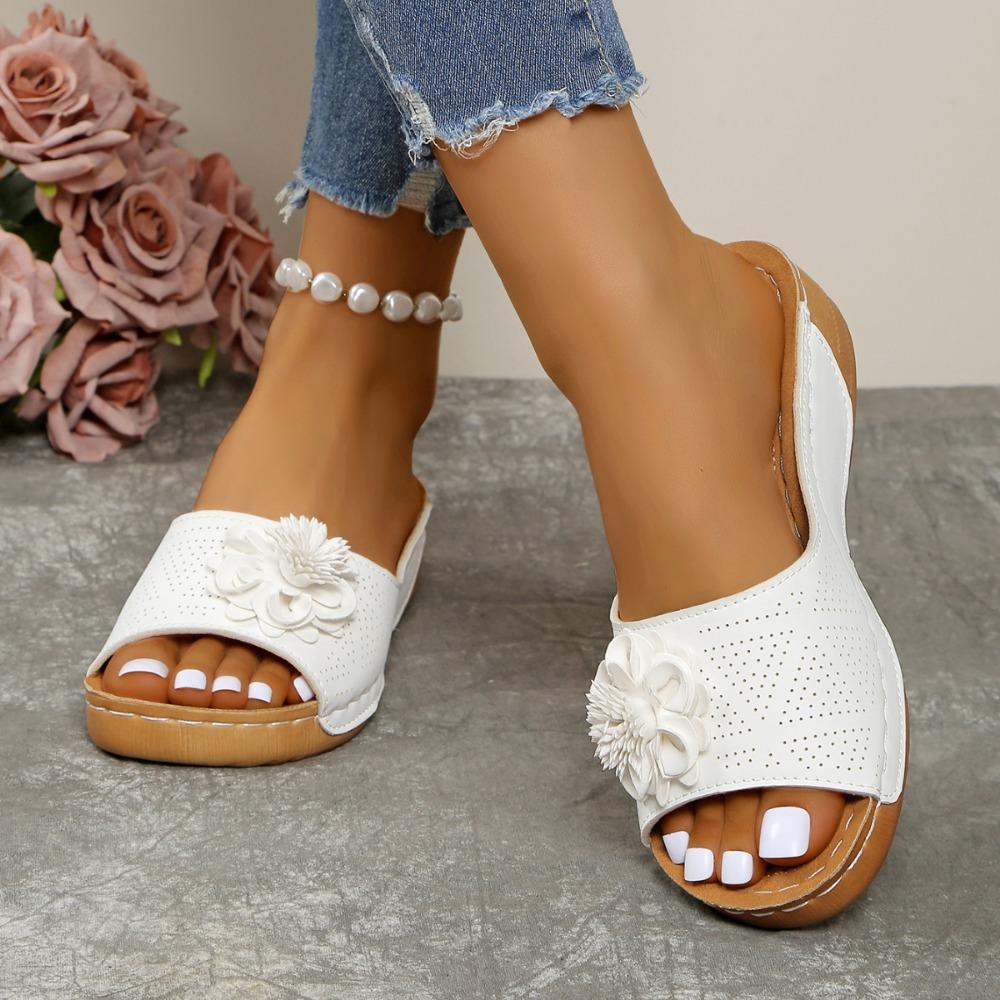 Fashion Shoes Women's Sandals Summer Elegant Shoes Woman Slides Sandals Ladies Wedge Sandals for Women Casual Footwear Slipper