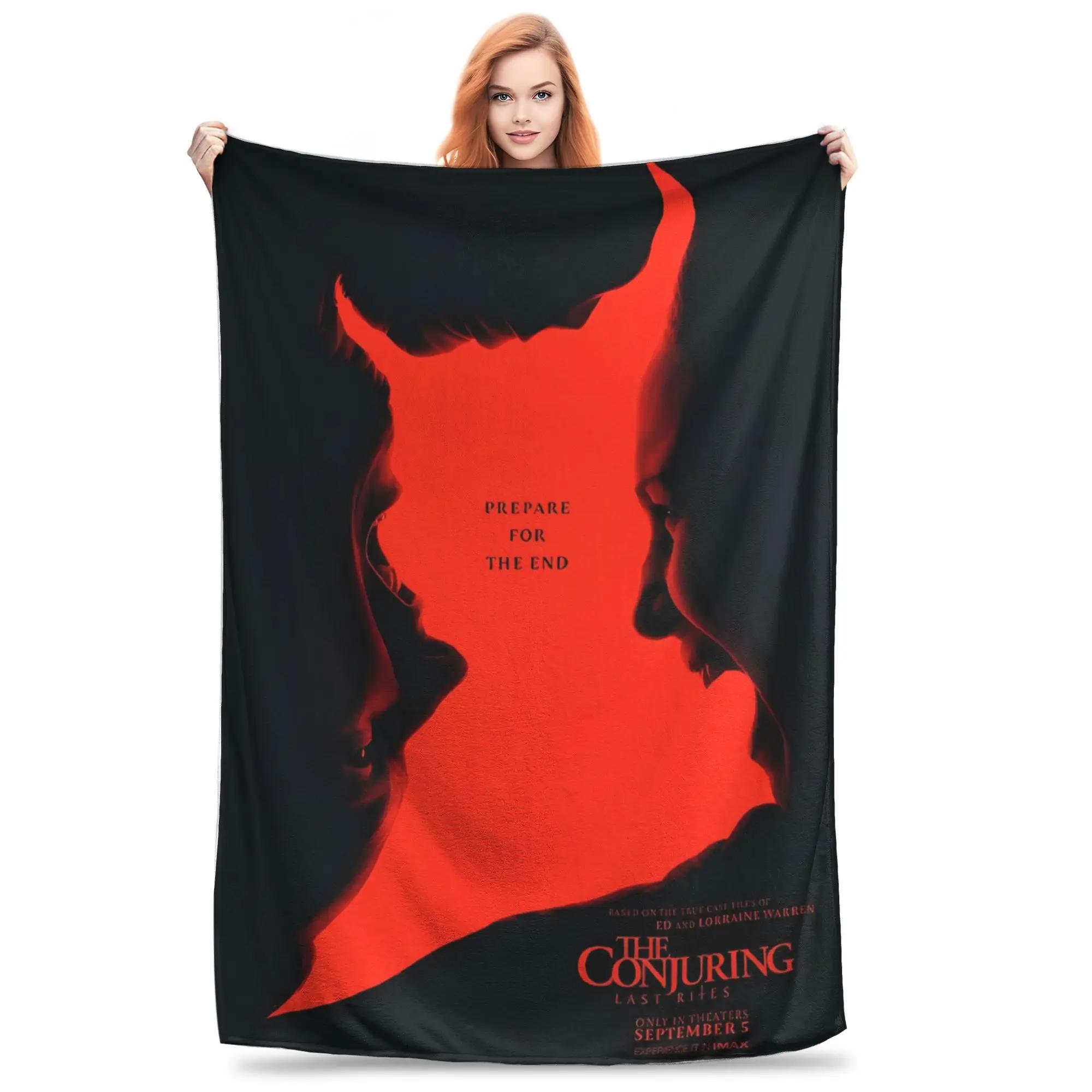 The Conjuring Last Rites Flannel Throw Blanket Warm Cozy for Couch Chair Bedspread Sofa Cover Winter Child 40x50in