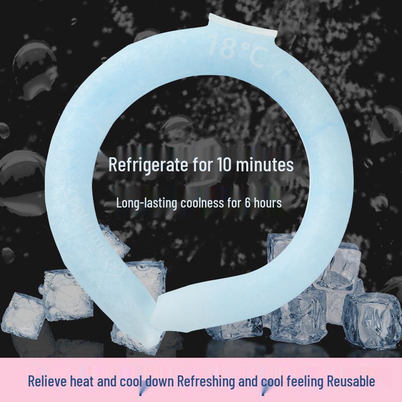 Sommerkühlkette: Eisring zur Hitzelinderung und für Nackenkomfort