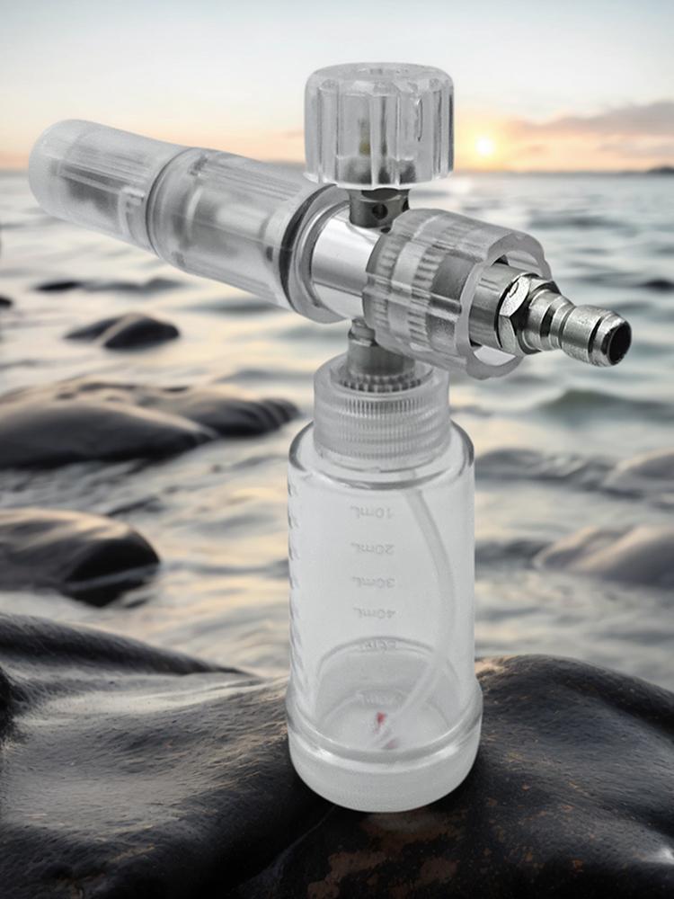100ml Liquid Foam Sprayer Adjustable 4500PSI Water Foam Pot with 1/4 Inch Quick Connector Foam Spray Pot Car Wash Accessories