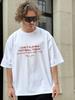 Übergroßes Baumwoll-T-Shirt mit Grafik