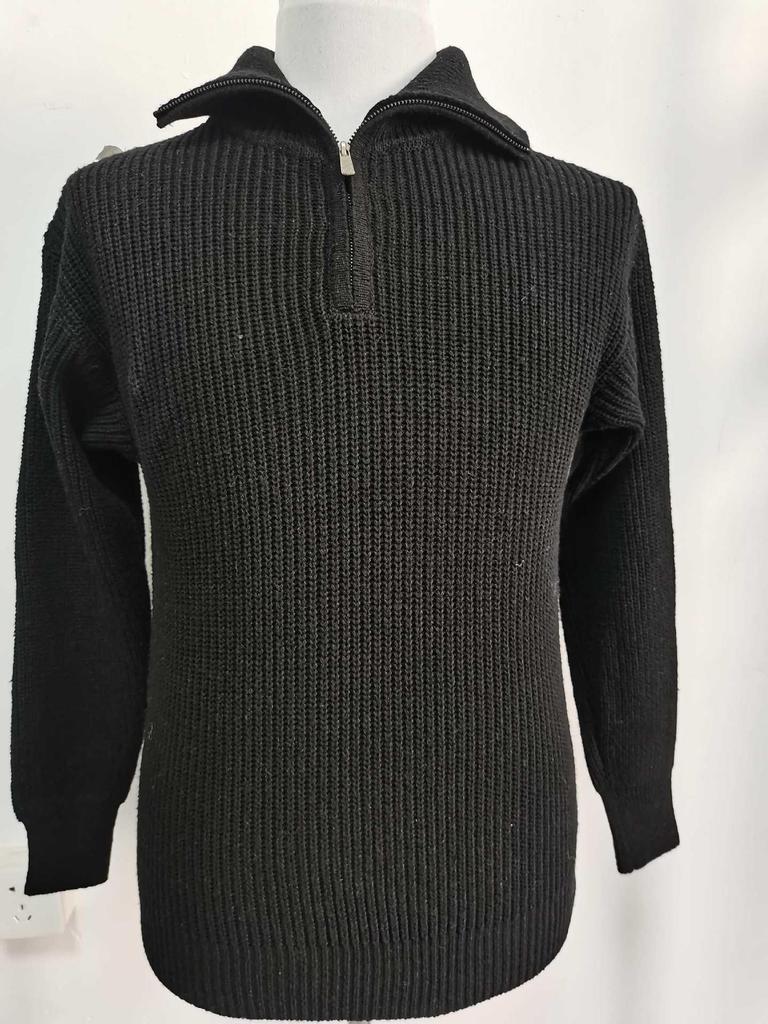 Men's Solid Color Knitwear: British Style Lapel Sweater