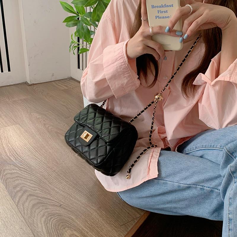 Rhombus bag New trendy small bag Women's bag Versatile rhombus chain bag Fashion shoulder messenger bag