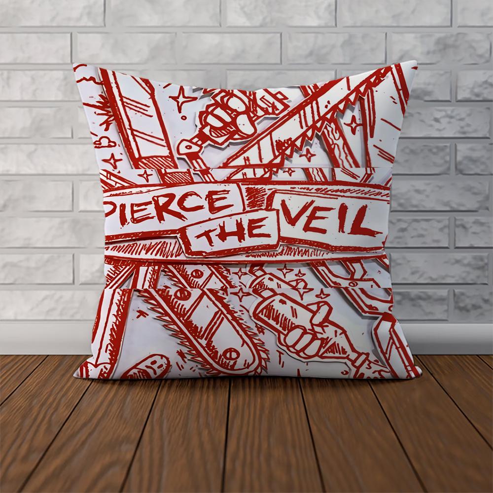 PPierce The Veil Pillow Case For Car Sofa Decorative Home Doublesided Print Plush Square Throw Pillow Cushion Cover