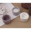 Silicone Mold for DIY Cement Cup with Crystal Effect Trendy Plaster Candle Cup Mirror Silicone Mold