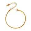 Exquisite Minimalist Gold Twist Chain Bracelet for Women