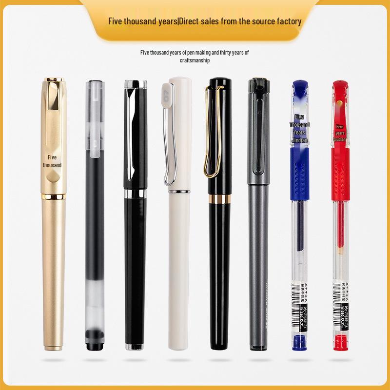 Five Thousand Years Neutral 0.7mm Bullet Tip Signature Pen - Quick-Drying, Customizable Logo, High-Quality Stationery