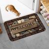 1pc Floral & Letter Graphic Door Mat Doormat Carpets Rug Carpet Bath Kitchen Garden Anti-Slip Small Home Kitchen Welcome Mats