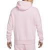 Nike Sportovní oblečení Club Solid Měkká Pohodlná Mikina přes hlavu Unisex Mikiny Světle růžová BV2654-663