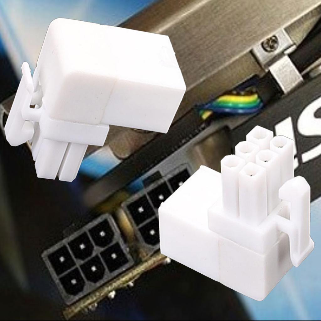 GPU VGA PCIe 6Pin auf 90-Grad-Winkelanschlüsse Netzteilplatine für Desktop-Grafikkarten-GPU-Adapter