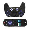 2 Pack Silicone Baby Teething Toys TV Remote Control Shape Educational Chew Sensory Teethers Black