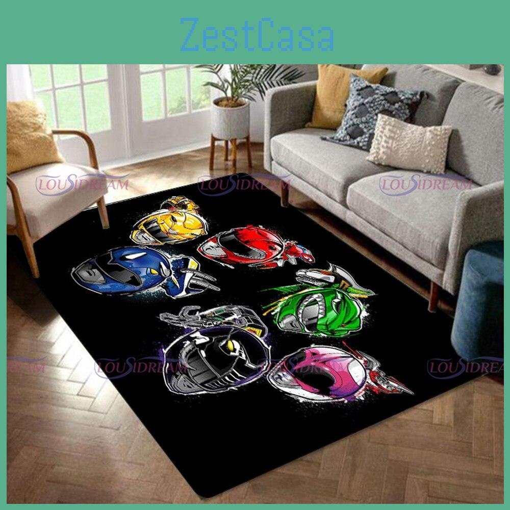 Area Dinosaur Power Popular Rangers Rug 3d Print Carpet Floor Mat Living Room Bedroom Decorate Large Area Carpet Kids Room Rug