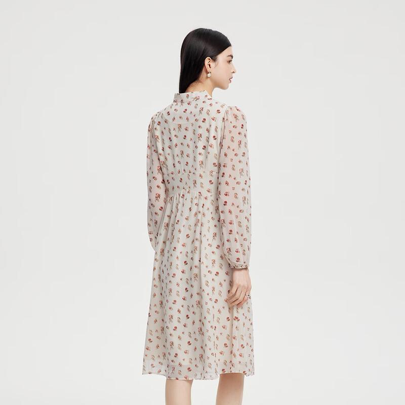FivePlus Floral Long Sleeve A-line Dress