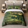 Nature Landscape Theme Custom Text Or Name 3Pcs Bedding Set 1 Flat Sheet & 2 Pillowcases Personalized Home Bedding