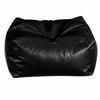 PU Leather Fillable Storage Ottoman Cover Fillable Wear Resistant Storage Footstool Claw Resistant Waterproof Pouf Cover