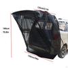 Rete traspirante per portellone posteriore dell'auto, facile da installare, rete di ventilazione da campeggio per camion,