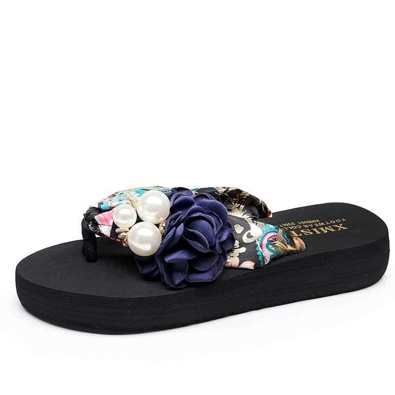 Summer Non Slip Children's Flip Flops Girls Fashion Beach Shoes Pinch Sandals Female Flowers Slippers Wear
