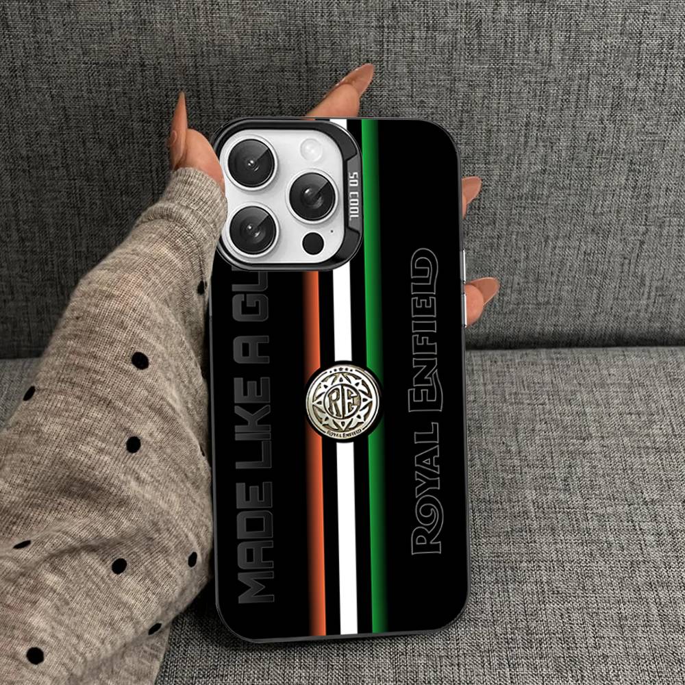 R-ROYALS E-ENFIELDS Logo Colorful Shockproof For IPhone 17 11 12 13 14 15 16 Pro Max 16E Plus Phone Cover