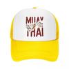 Custom Muay Thai Tiger Trucker Hat Adult Thailand Martial Art Fighter Spirit Adjustable Baseball Cap Sun Protection Trucker Cap