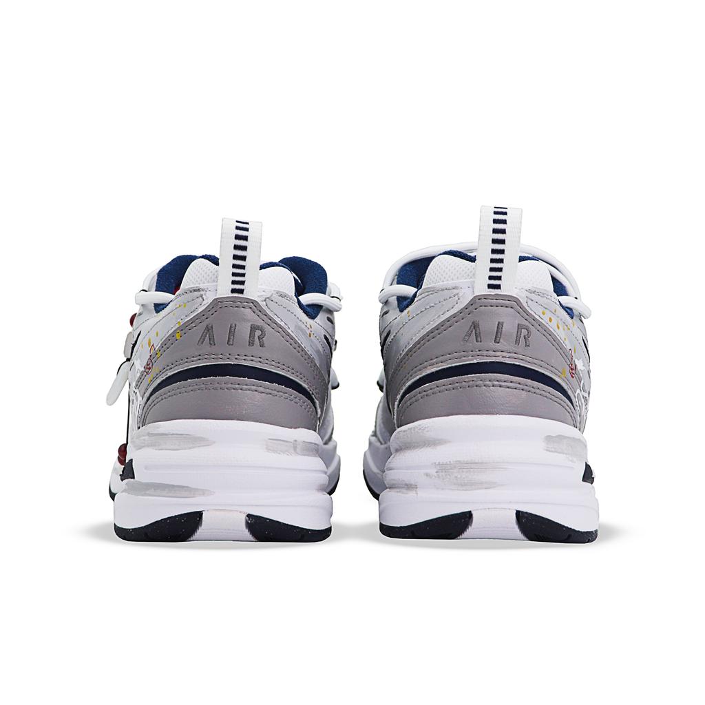 Nike Air Monarch 4 Low-Top klobige Sneaker Herren 415445-102(Team1651--BOX)