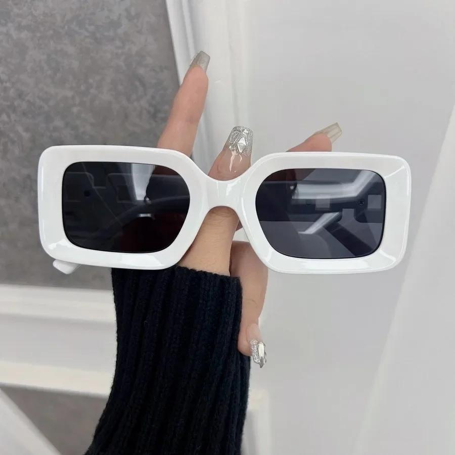 Trendy Square Sunglasses Women Men Retro Mirror Lens Stylish Sun Glasses Female Male Personality Colors