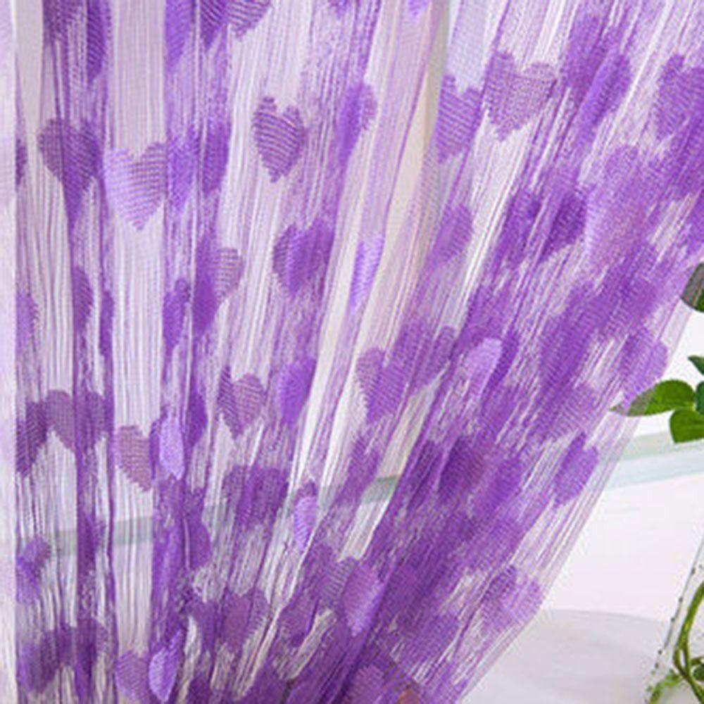 Heart-shape String Curtain Colorful Cord Curtain Simple Line Curtain  Living Room Decoration