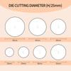 WUTA Leather Steel Leather Craft Leather Processing Hollow Belt Hole Round Cutting Die Punch, Tool, Punch,