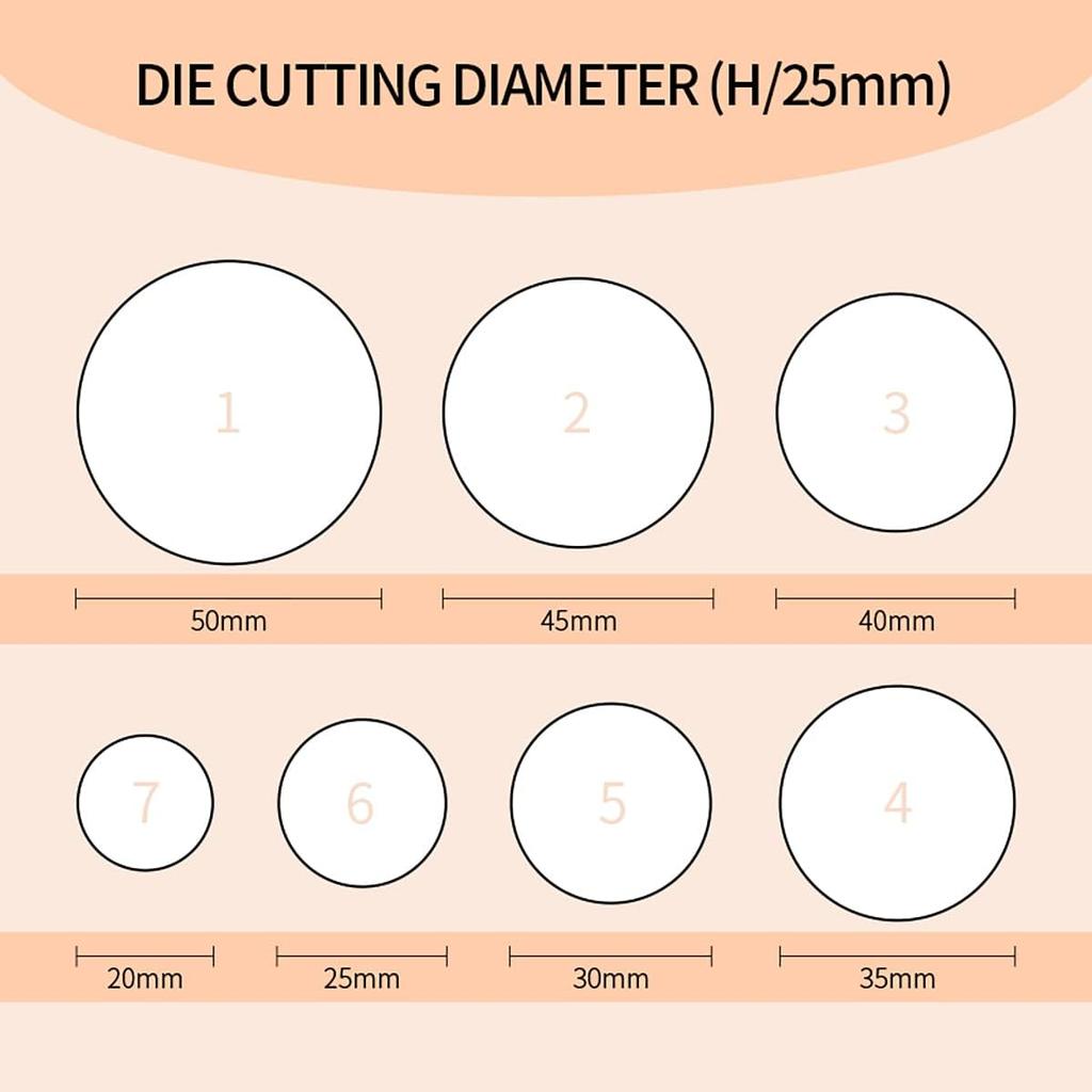 WUTA Leather Steel Leather Craft Leather Processing Hollow Belt Hole Round Cutting Die Punch, Tool, Punch,