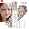 Stick Glitter Corpo, Pittura Facciale, Gel Paillettes, Trucco Sirena, Carnevale Festival Musicale, Capelli, Ombretto, Trucco.