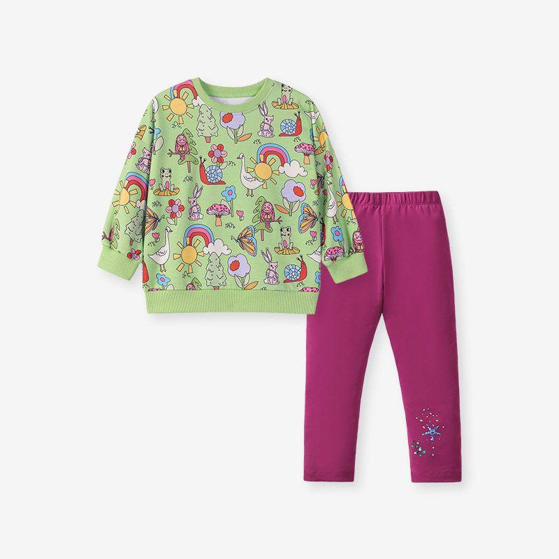 Little Maven Source Manufacturer Children s Clothing Cross-Border Foreign Trade Girls  Suits European and American Autumn Children s Suits 2155 7Y (140cm)