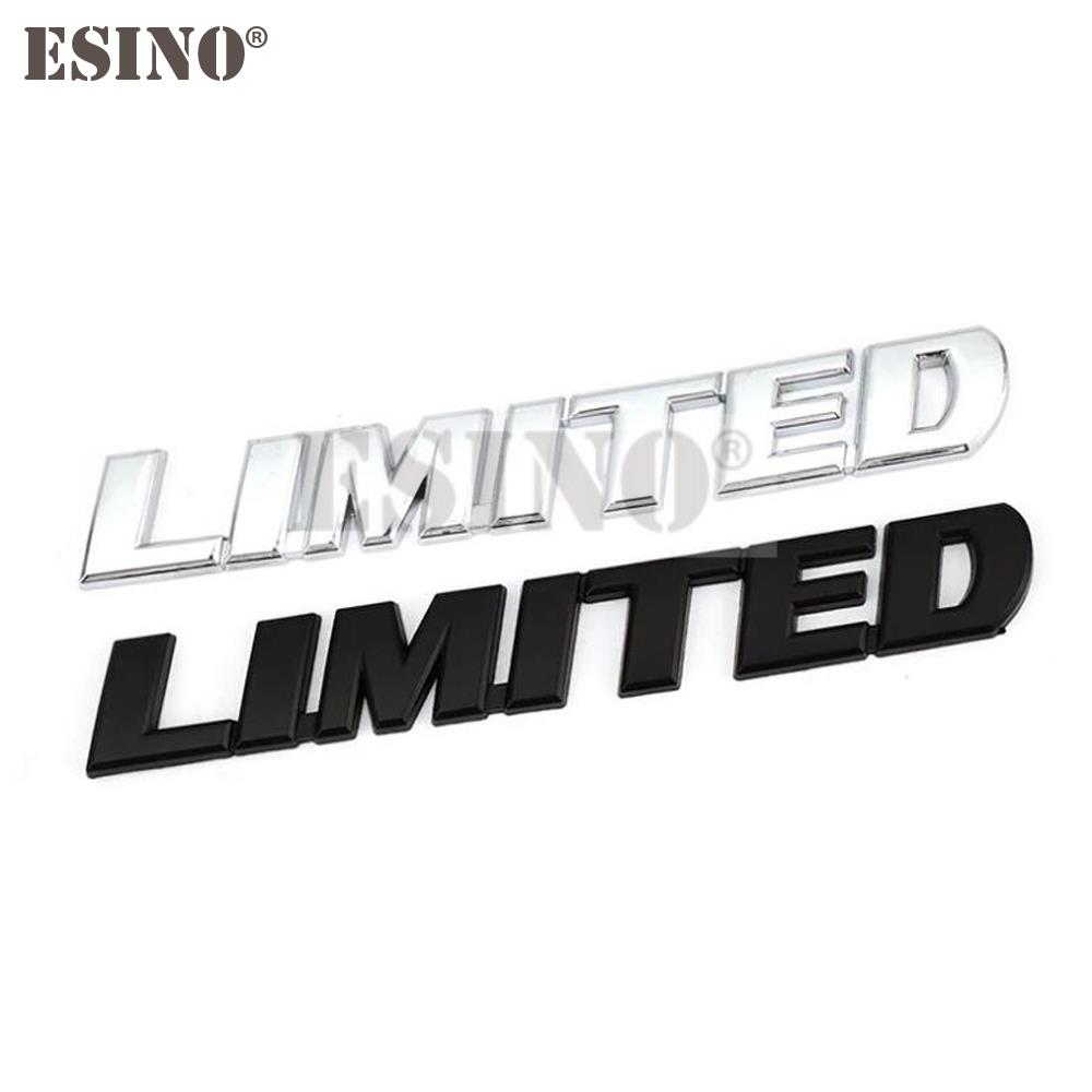 New Car Styling 3D Metal Chrome Zinc Alloy Emblem Badge Limited Edition Trunk Body Sticker Decal Fender Emblem Auto Accessory