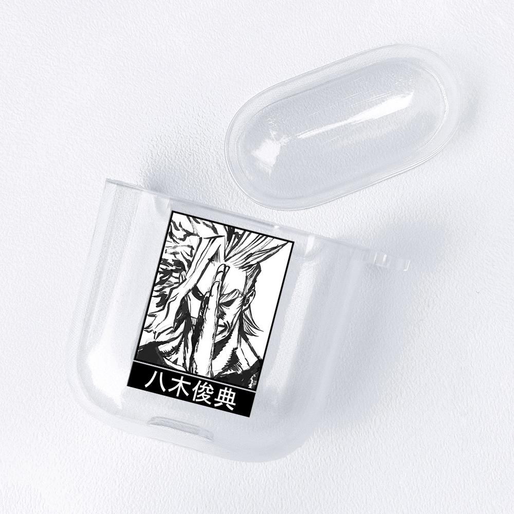 Anime My Hero Academia Figurer Gjennomsiktig Airpods-deksel for Funda Airpods 2/1 Deksel Boku No Hero Academia Mykt TPU-deksel Coque