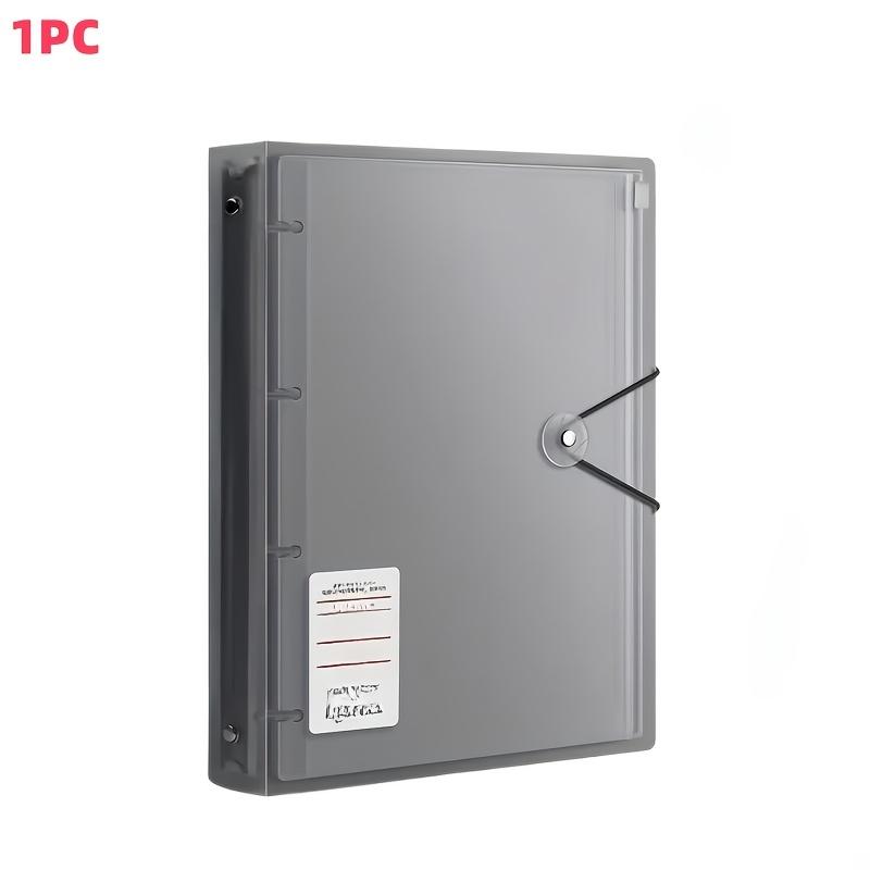 

Durable Waterproof Zipper Binder, Plastic Material, Secure Lock Closure, Essential Documents Organizer чёрный