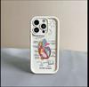 Heart analysis map is suitable for iphone17pro mobile phone case Apple 15 anti-drop 14 foreign trade 16promax new model