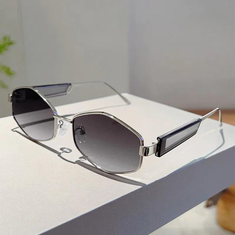 

Модные шестиугольные солнцезащитные очки женские Дизайн люксового бренда Уникальные многоугольные солнцезащитные очки мужские Винтажные очки с маленькой оправой Солнцезащитные очки