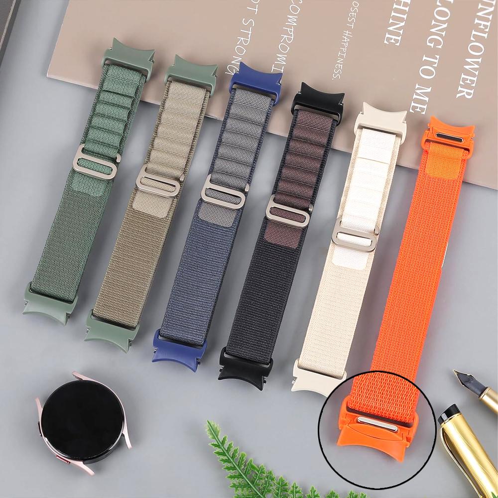 Für Samsung Galaxy Watch 7 Armband 4/5/6/5 Pro/Classic 44mm 40mm Lückenlos Nylon Alpine Sport correa bracelet Galaxy Watch 6 Band
